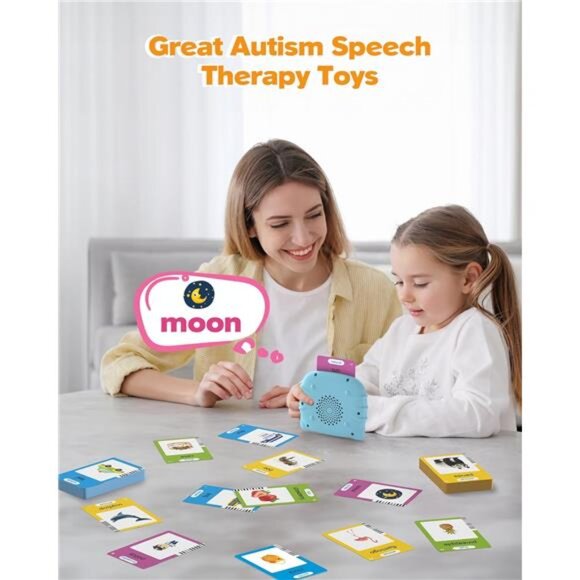 Talking Flash Cards for Toddlers 1 2 3 4 Year Olds, Montessori Language - Picture 4 of 7